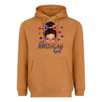 Meerkat all american girl messy bun Heavyweight Hoodie - texasbilliewilder