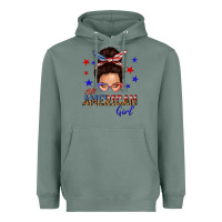 Sage all american girl messy bun Heavyweight Hoodie - texasbilliewilder
