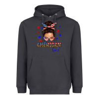 Smoke all american girl messy bun Heavyweight Hoodie - texasbilliewilder