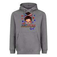 Storm all american girl messy bun Heavyweight Hoodie - texasbilliewilder