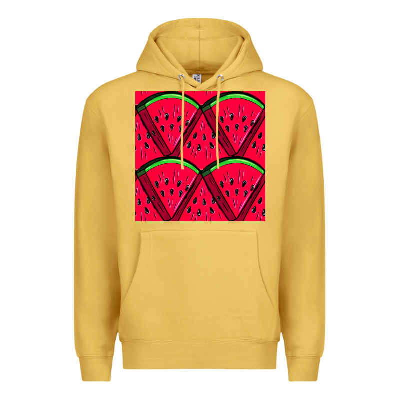 Watermelon Slices Seamless Pattern Premium Hoodie by BundleAndBundleShop | Teevron