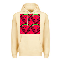 Pina Colada Watermelon Slices Seamless Pattern Premium Hoodie - BundleAndBundleShop