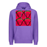 Purple Watermelon Slices Seamless Pattern Premium Hoodie - BundleAndBundleShop