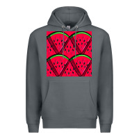 Rock Watermelon Slices Seamless Pattern Premium Hoodie - BundleAndBundleShop