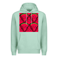 Seafoam Watermelon Slices Seamless Pattern Premium Hoodie - BundleAndBundleShop