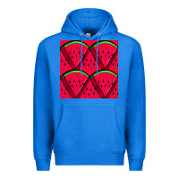 True Royal Watermelon Slices Seamless Pattern Premium Hoodie - BundleAndBundleShop