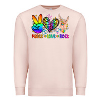 Peace Love Rock Premium Sweatshirt | Teevron