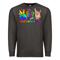 Smoke peace love rock Premium Sweatshirt - Zillion Design Studio