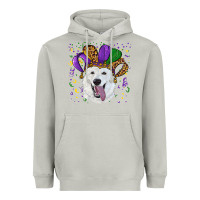 Moon Dust mardi gras hat  white shepherd Heavyweight Hoodie - RanaPortraitStore