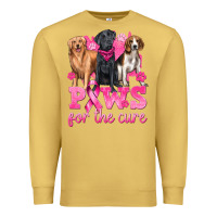 Antique Gold Paws For The Cure Premium Sweatshirt - texasbilliewilder
