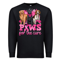 Black Paws For The Cure Premium Sweatshirt - texasbilliewilder