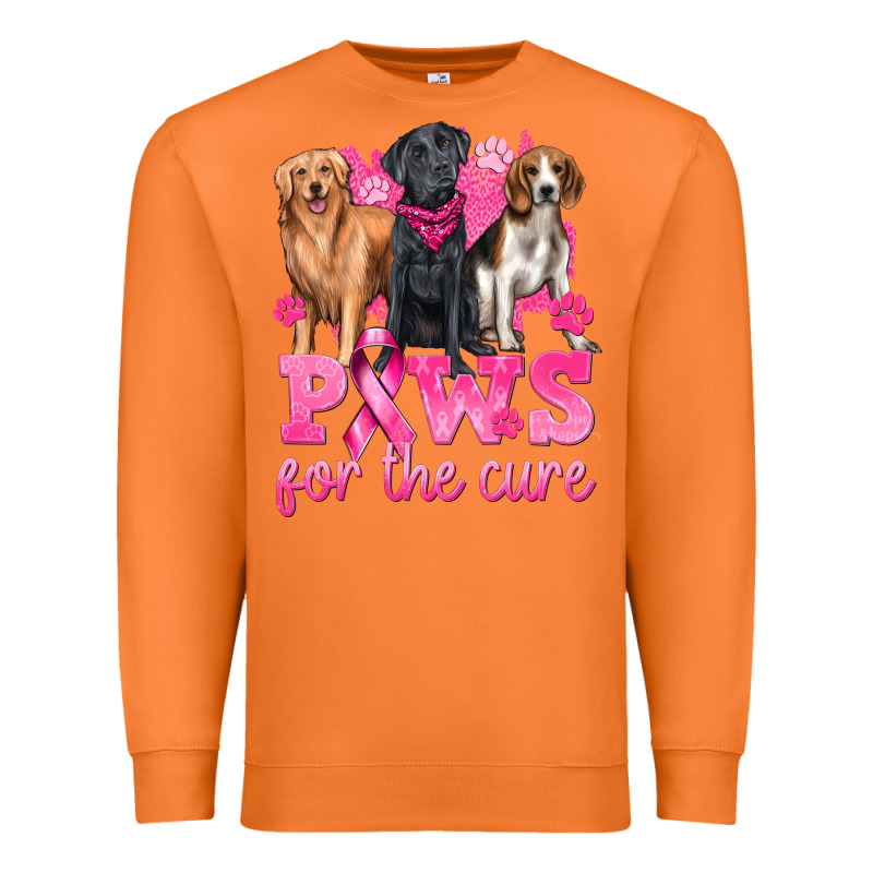 Paws For The Cure Premium Sweatshirt by texasbilliewilder | Teevron