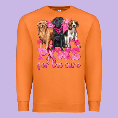 Paws For The Cure Premium Sweatshirt Designed By Texasbilliewilder