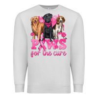Dove Grey Paws For The Cure Premium Sweatshirt - texasbilliewilder