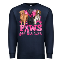 Navy Paws For The Cure Premium Sweatshirt - texasbilliewilder