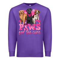 Purple Paws For The Cure Premium Sweatshirt - texasbilliewilder