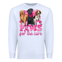 White Paws For The Cure Premium Sweatshirt - texasbilliewilder