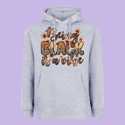 Heavyweight Hoodie being black is a vibe