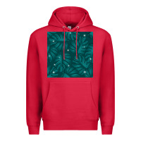 Cardinal Tropical  Leaves Seamless Pattern Premium Hoodie - BundleAndBundleShop