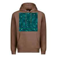 Chestnut Tropical  Leaves Seamless Pattern Premium Hoodie - BundleAndBundleShop