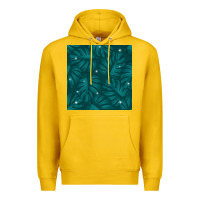 Lemon Tropical  Leaves Seamless Pattern Premium Hoodie - BundleAndBundleShop