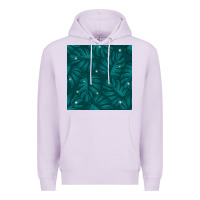 Lilac Tropical  Leaves Seamless Pattern Premium Hoodie - BundleAndBundleShop