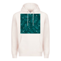 Pale Pink Tropical  Leaves Seamless Pattern Premium Hoodie - BundleAndBundleShop