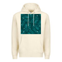 Sandshell Tropical  Leaves Seamless Pattern Premium Hoodie - BundleAndBundleShop