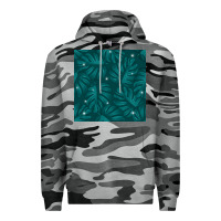 Slate Camo Tropical  Leaves Seamless Pattern Premium Hoodie - BundleAndBundleShop