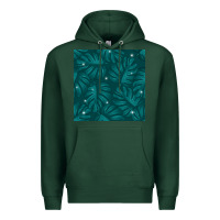 Sports Green Tropical  Leaves Seamless Pattern Premium Hoodie - BundleAndBundleShop