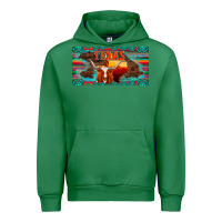 Emerald texas and map with longhorn serape gemstone licanse plate Urban Hoodie - Artiststas