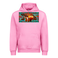 Fuchsia Pink texas and map with longhorn serape gemstone licanse plate Urban Hoodie - Artiststas