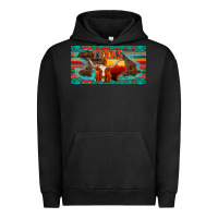 Pigment Black texas and map with longhorn serape gemstone licanse plate Urban Hoodie - Artiststas