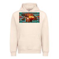 Sandshell texas and map with longhorn serape gemstone licanse plate Urban Hoodie - Artiststas