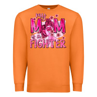 Carrot My Mom Is a Fighter with Ribbon Premium Sweatshirt - texasbilliewilder