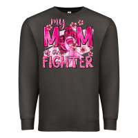 Smoke My Mom Is a Fighter with Ribbon Premium Sweatshirt - texasbilliewilder