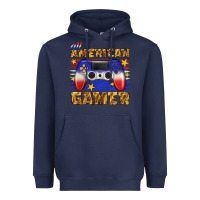 Navy all american gamer Heavyweight Hoodie - texasbilliewilder