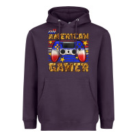 Plum all american gamer Heavyweight Hoodie - texasbilliewilder