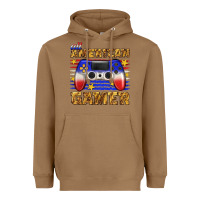 Toasted Coconut all american gamer Heavyweight Hoodie - texasbilliewilder