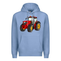 Colony Blue western farm tractor red Premium Hoodie - Artiststas