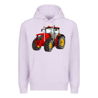 Lilac western farm tractor red Premium Hoodie - Artiststas