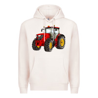 Pale Pink western farm tractor red Premium Hoodie - Artiststas
