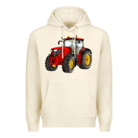 Sandshell western farm tractor red Premium Hoodie - Artiststas