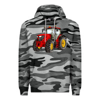 Slate Camo western farm tractor red Premium Hoodie - Artiststas