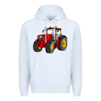 White western farm tractor red Premium Hoodie - Artiststas