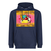 Navy back to school custom name Heavyweight Hoodie - Zillion Design Studio