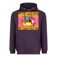 Plum back to school custom name Heavyweight Hoodie - Zillion Design Studio