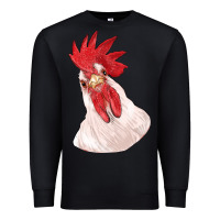 Black silly chicken head Premium Sweatshirt - RanaPortraitStore