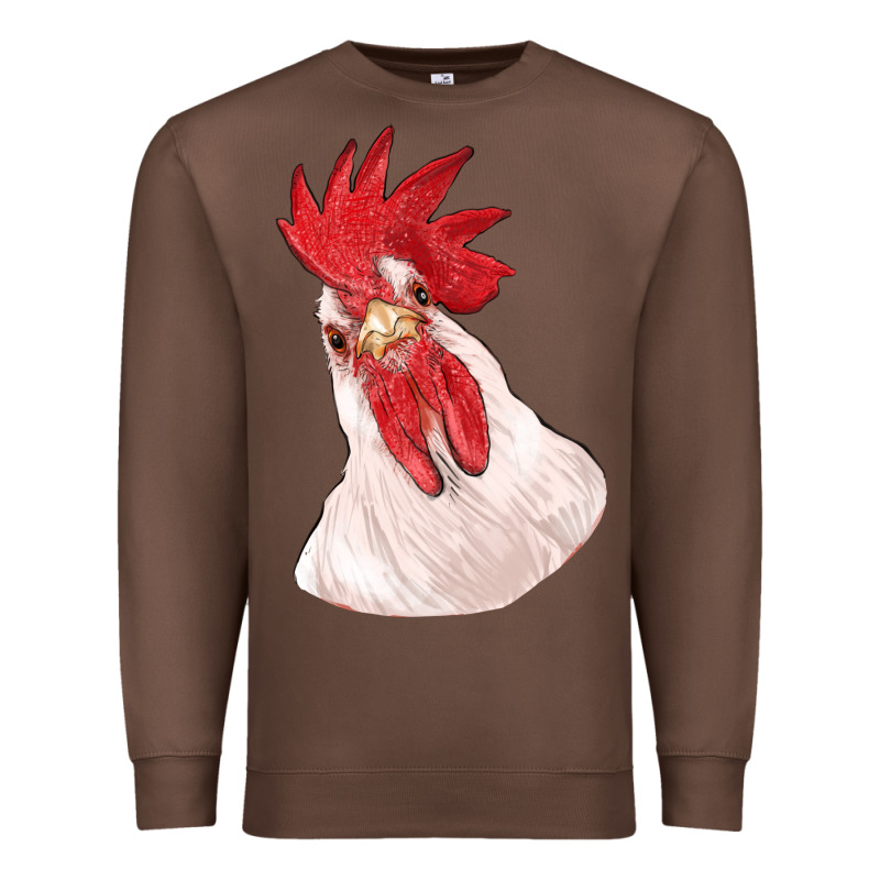 Silly Chicken Head Premium Sweatshirt by RanaPortraitStore | Teevron