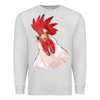 Dove Grey silly chicken head Premium Sweatshirt - RanaPortraitStore